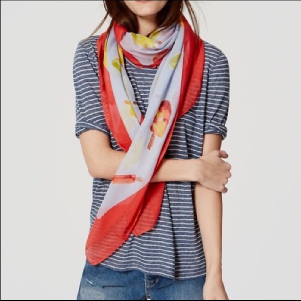 NWT LOFT Popsicle Scarf